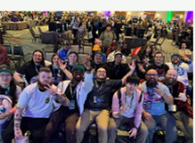 Fans and players at a Breakout community event